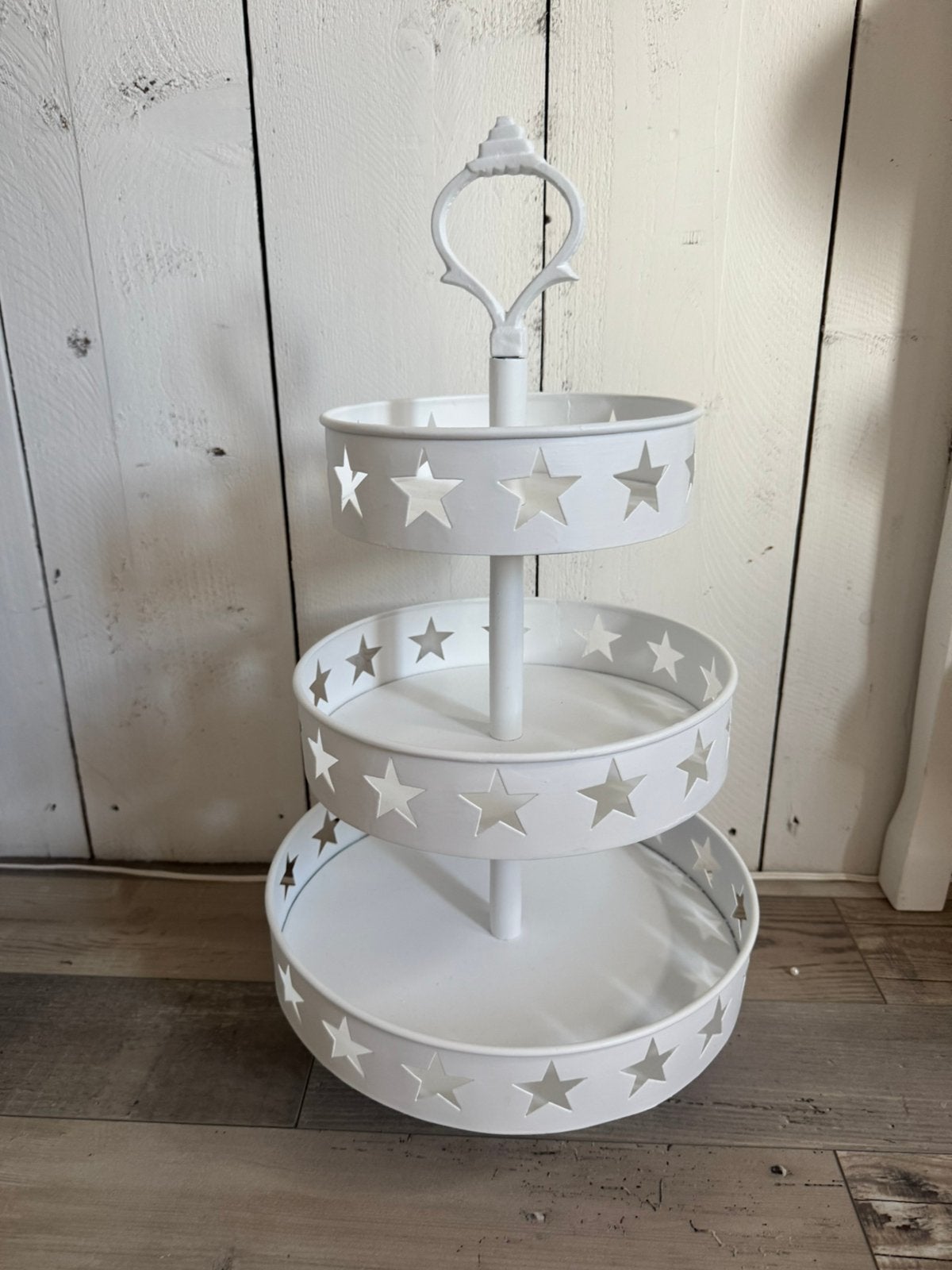 Leuke metalen etagere met sterren, Metaal, Ophalen of Verzenden, Zo goed als nieuw, Demontabel
