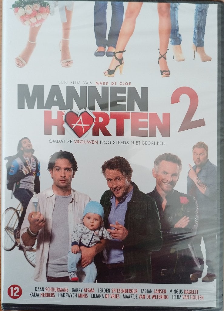 2+1 GRATIS! DVD Mannenharten 2, Cd's en Dvd's, Dvd's | Nederlandstalig, Vanaf 12 jaar, Ophalen of Verzenden, Nieuw in verpakking