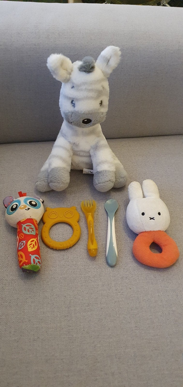 Complete Baby Set: Knuffels, Bijtring & Oefenbestek, Ophalen of Verzenden, Overige typen