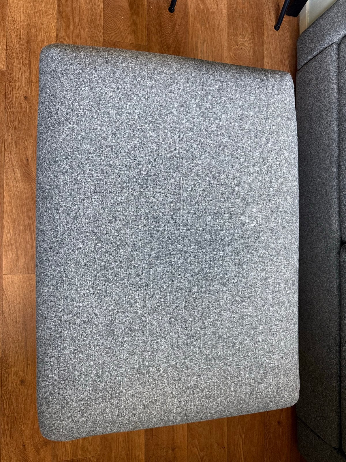 IKEA VIMLE Voetenbank met bergruimte, Gunnared middengrijs, Ophalen, 50 tot 75 cm, Zo goed als nieuw, 75 tot 100 cm