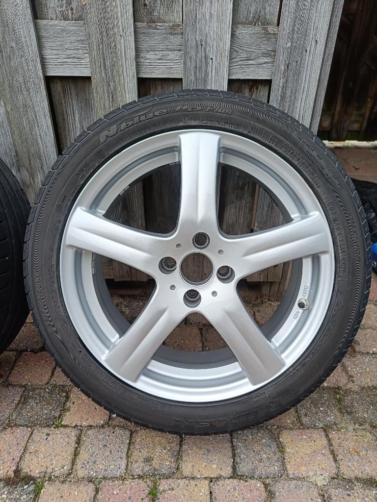 Enzo velgen 4x100 met banden 215/45/R17, Auto-onderdelen, Ophalen, Gebruikt, Overige automerken
