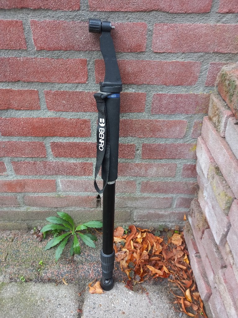 Statief, eenpoot, monopod, losse verrekijker interface, Monopod functie, Benro, Zo goed als nieuw, 150 tot 175 cm