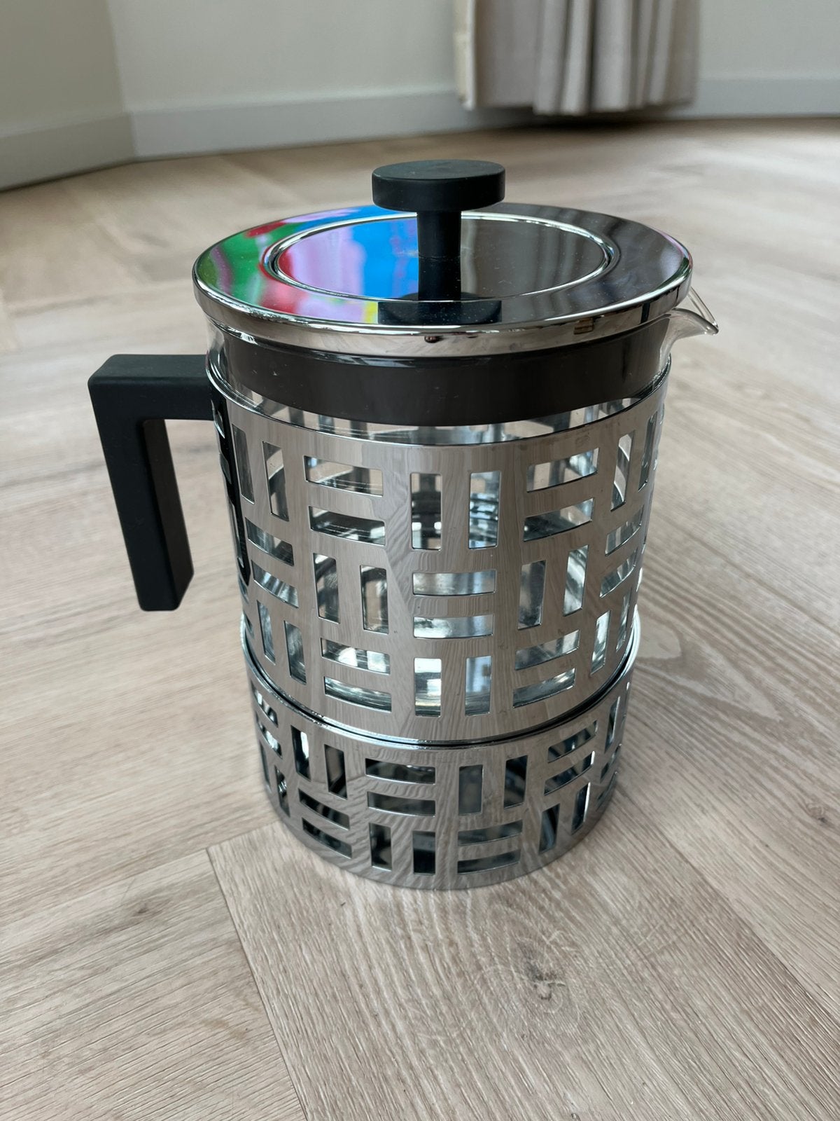 Bodum Theepot + theelicht, Theepot/fluitketel, Glas, Zilver, Bodum