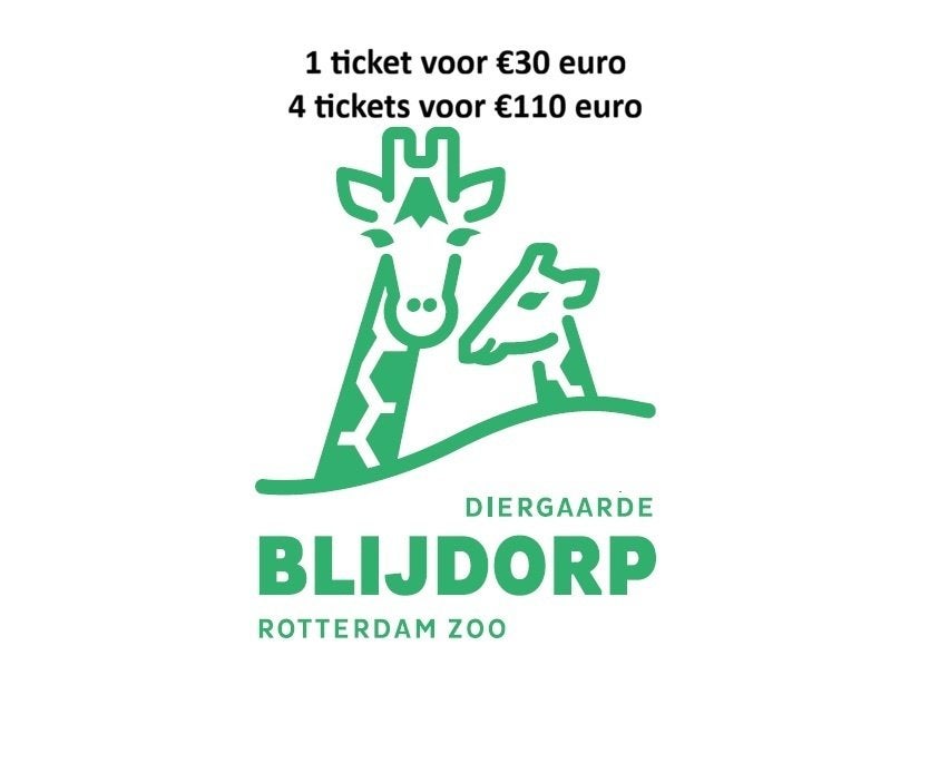 Diergaarde Blijdorp tickets, Tickets en Kaartjes, Drie personen of meer, Ticket of Toegangskaart