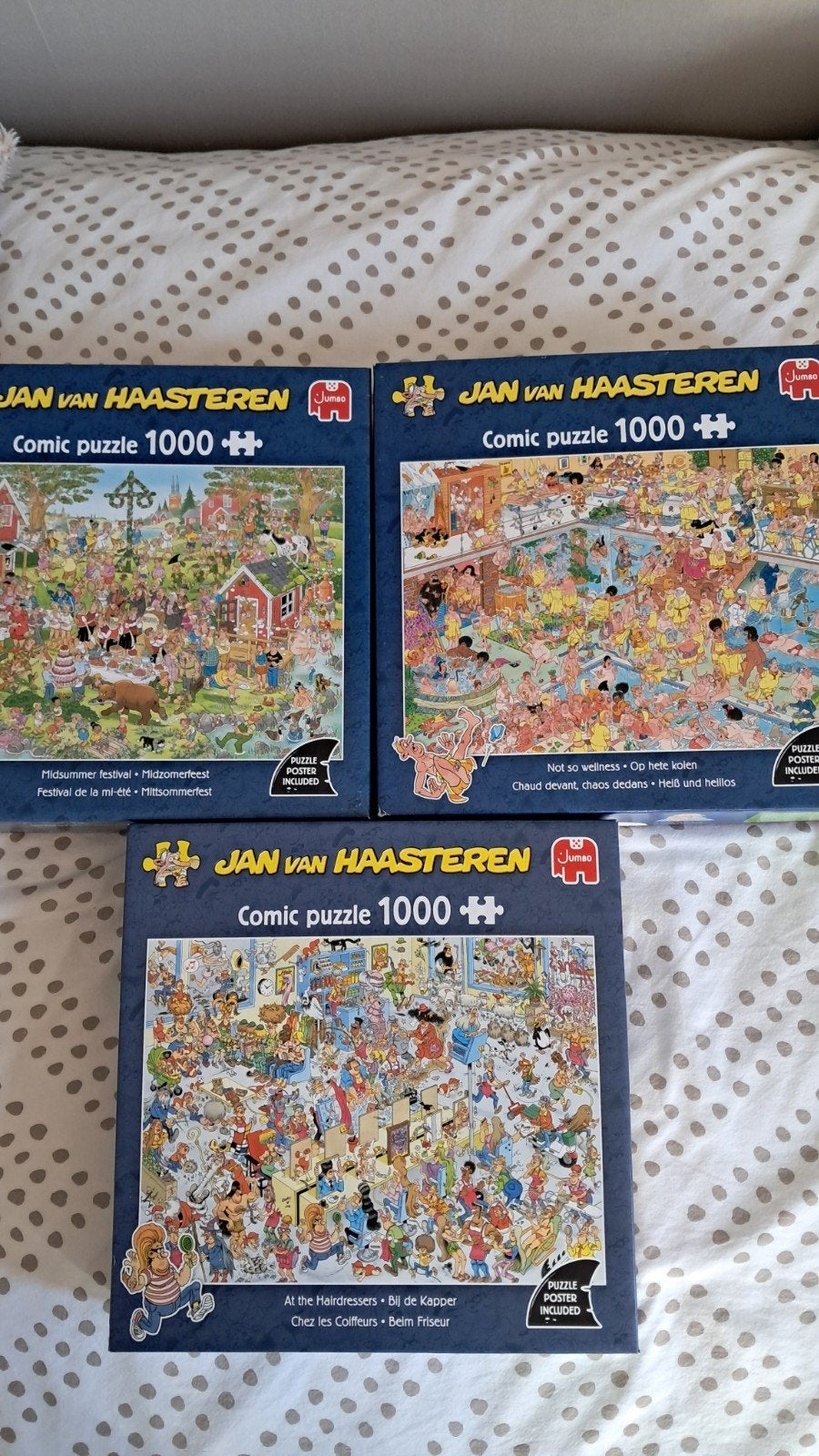 van Haasteren puzzels., Ophalen, 500 t/m 1500 stukjes, Zo goed als nieuw