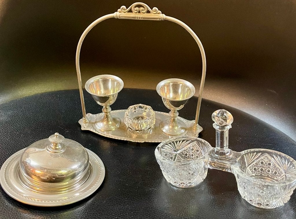 3 peper en zoutstelletjes (Brocante), Antiek en Kunst, Curiosa en Brocante, Ophalen of Verzenden