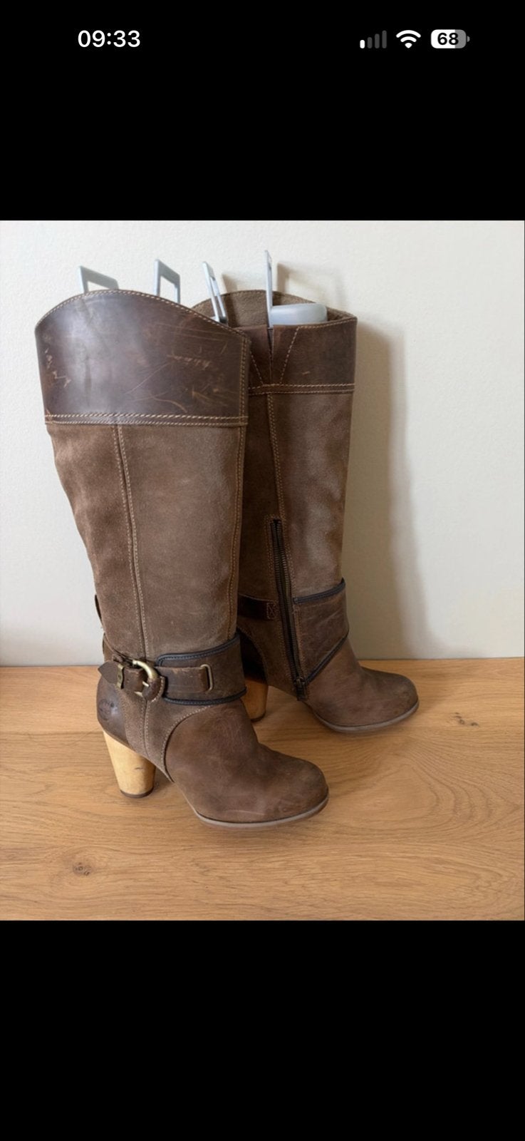 Timberland hoge laarzen - Maat 36, Ophalen of Verzenden, Gedragen, Bruin, Hoge laarzen