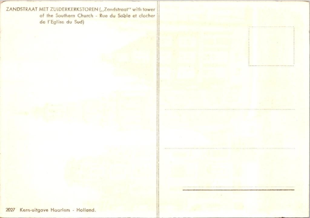 Amsterdam Zuiderkerk - 16 ansichtkaarten, Verzenden, 1960 tot 1980, Ongelopen, Noord-Holland