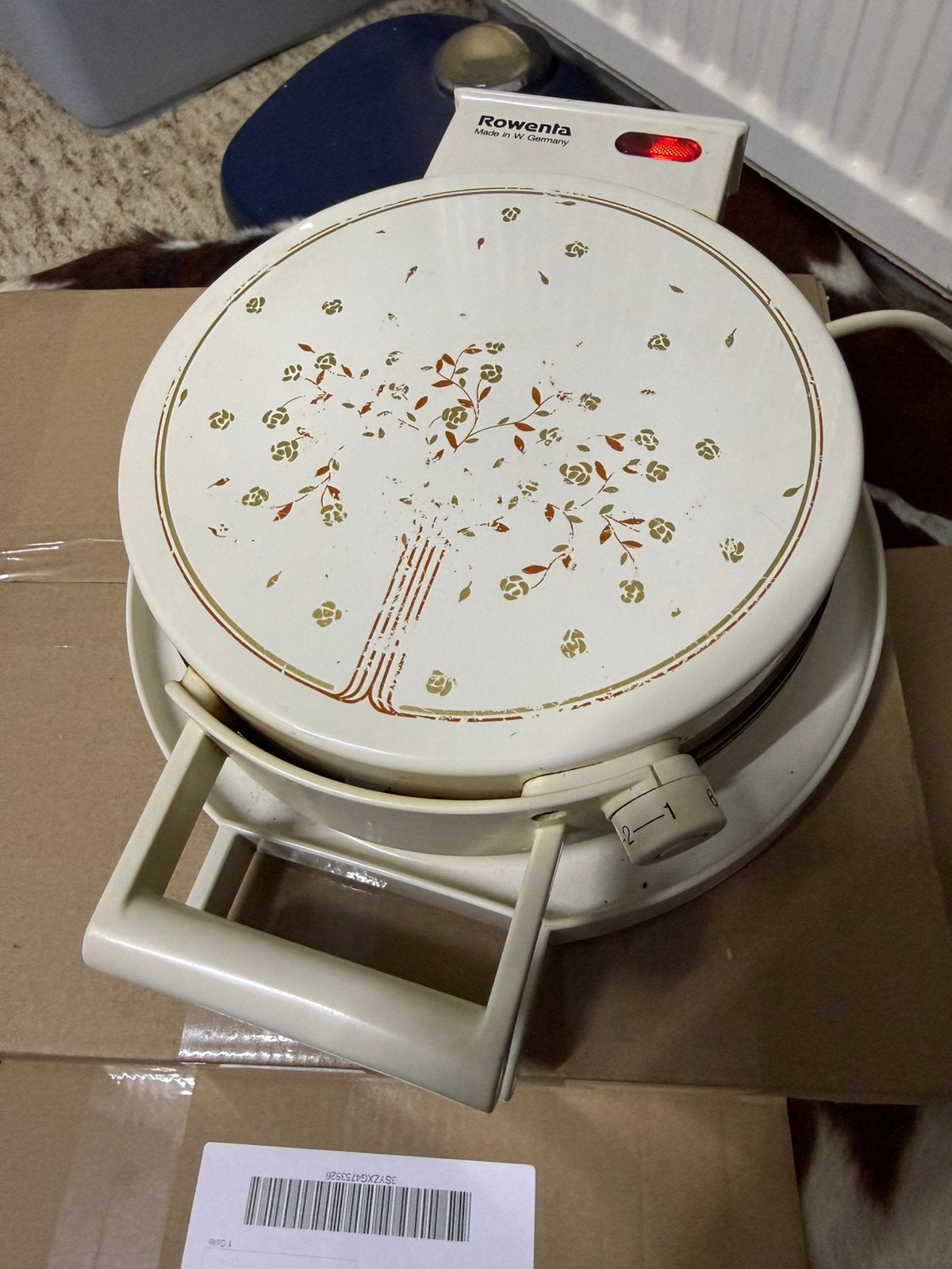Wafelijzer hartje in doos rowenta, Ophalen of Verzenden, Gebruikt
