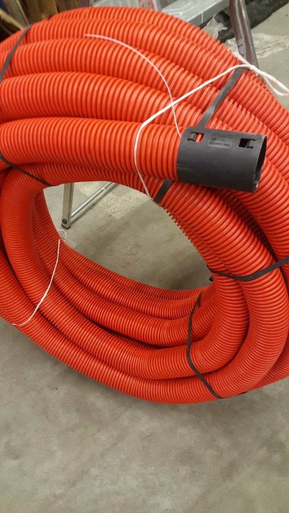 mantelbuis slang + trekkoord  100 mm  inwendig  nu   € 200,-, N, N, Overige typen, Nieuw