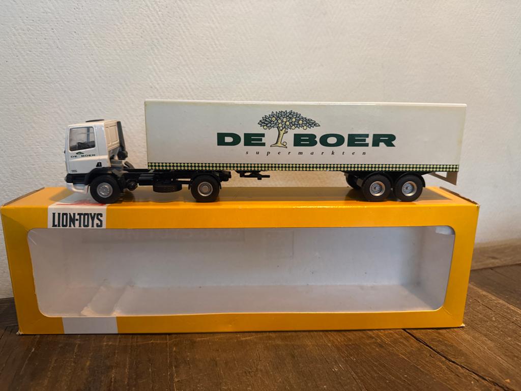 Lion-Toys De Boer Supermarkten Vrachtwagen Model, Overige merken, 1:50 of kleiner, Ophalen of Verzenden, Zo goed als nieuw