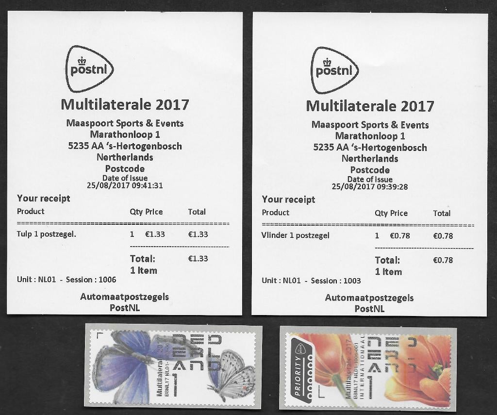 Post & Go automaatzegels Multilaterale 2017 Unit 01.Zie Info, Postzegels en Munten, Postzegels | Nederland, Postfris, Na 1940