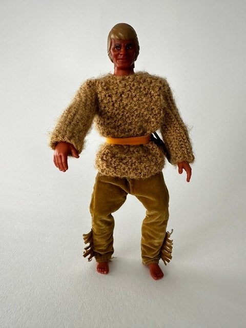 Big Jim; Big Jeff Mattel old shatterhand tenue jaren '70, Verzamelen, Poppen, Ophalen of Verzenden, Gebruikt, Pop