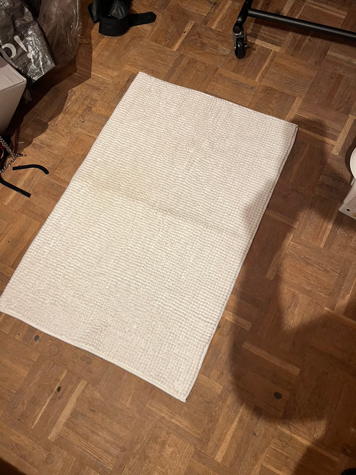 Groot badkamermat wit nieuw met antislip., Ophalen of Verzenden, Nieuw, Wit, Badmat