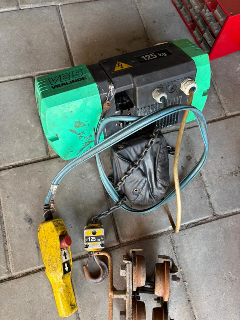 Verlinde 125kg takel, Ophalen, Gebruikt, Elektrisch