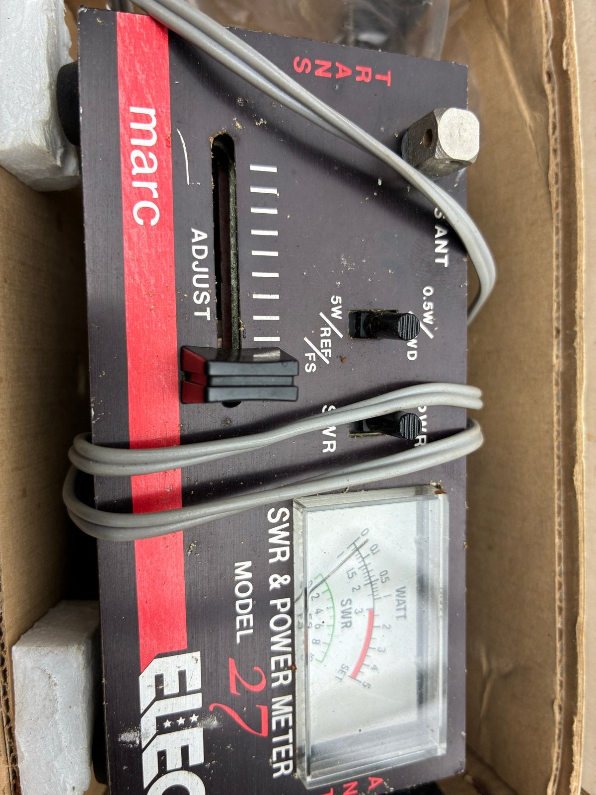Oude SWR & Power Meter - Marc Model 27, Ophalen of Verzenden, Gebruikt, Overige meters