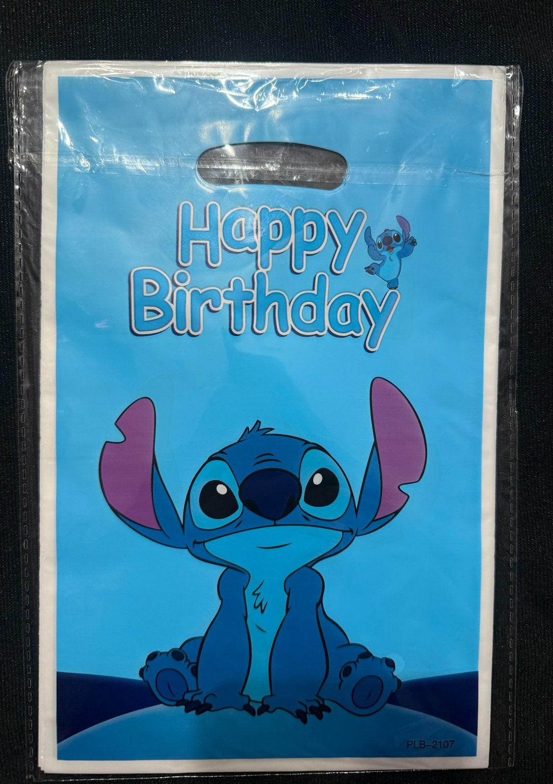 Stitch traktatie zakje/tasje blauw, Ophalen of Verzenden, Nieuw, Feestartikel, Verjaardag