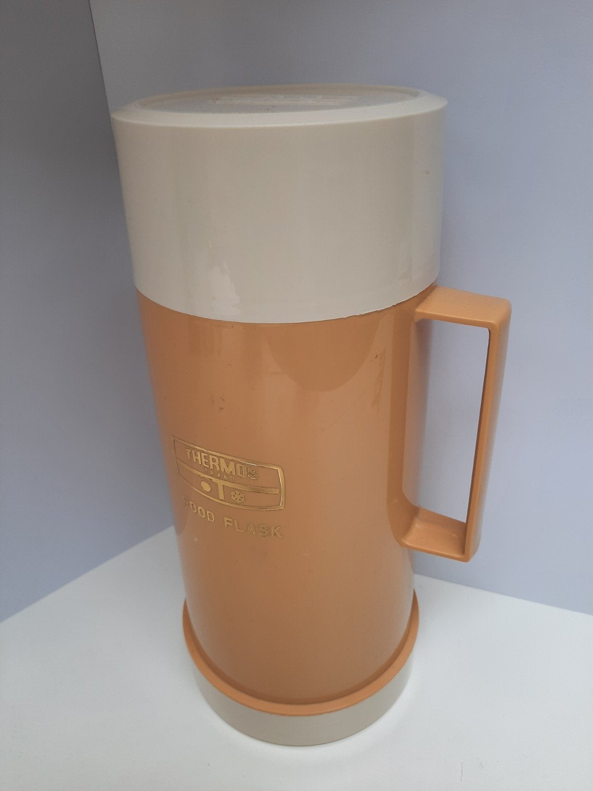 Vintage Thermos Food Flask - Geel/Beige, Overige typen, Kunststof, Ophalen of Verzenden, Zo goed als nieuw