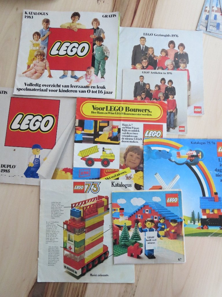 LEGO Folders Catalogi Diverse Jaargangen, Gebruikt, Overige thema's, Lego, Overige typen