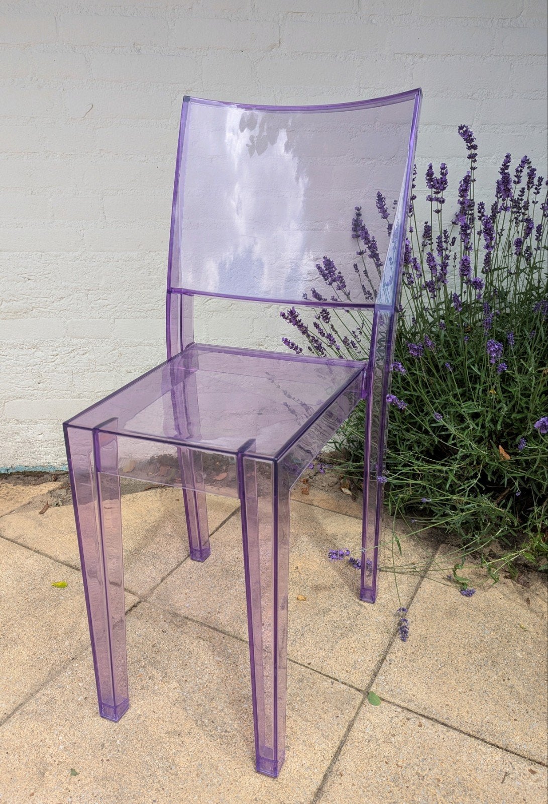 Stoel van Kartell, model Marie (Philippe Starck), 2001, lila, Ophalen