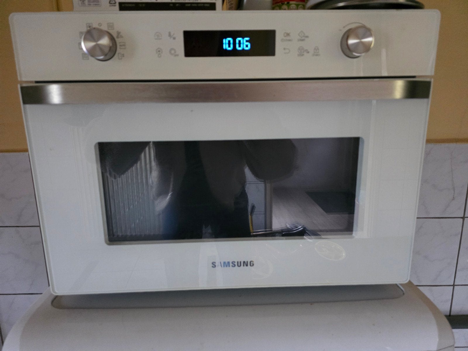 Samsung combi magnetron, Ophalen, Gebruikt, Draaiplateau, Minder dan 45 cm