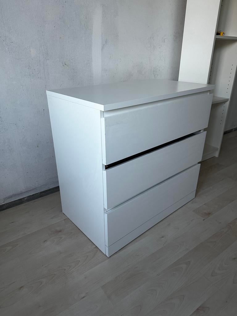 Ikea Malm ladekast, Ophalen, 50 tot 100 cm, Zo goed als nieuw, 3 of 4 laden