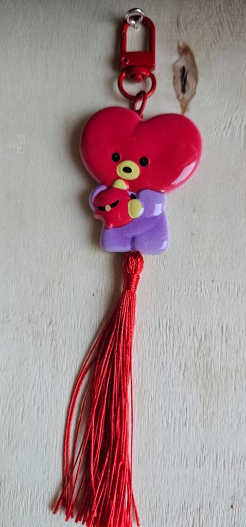 Leuke BT21 Tata sleutelhanger met kwastje, Ophalen of Verzenden, Nieuw, Merk