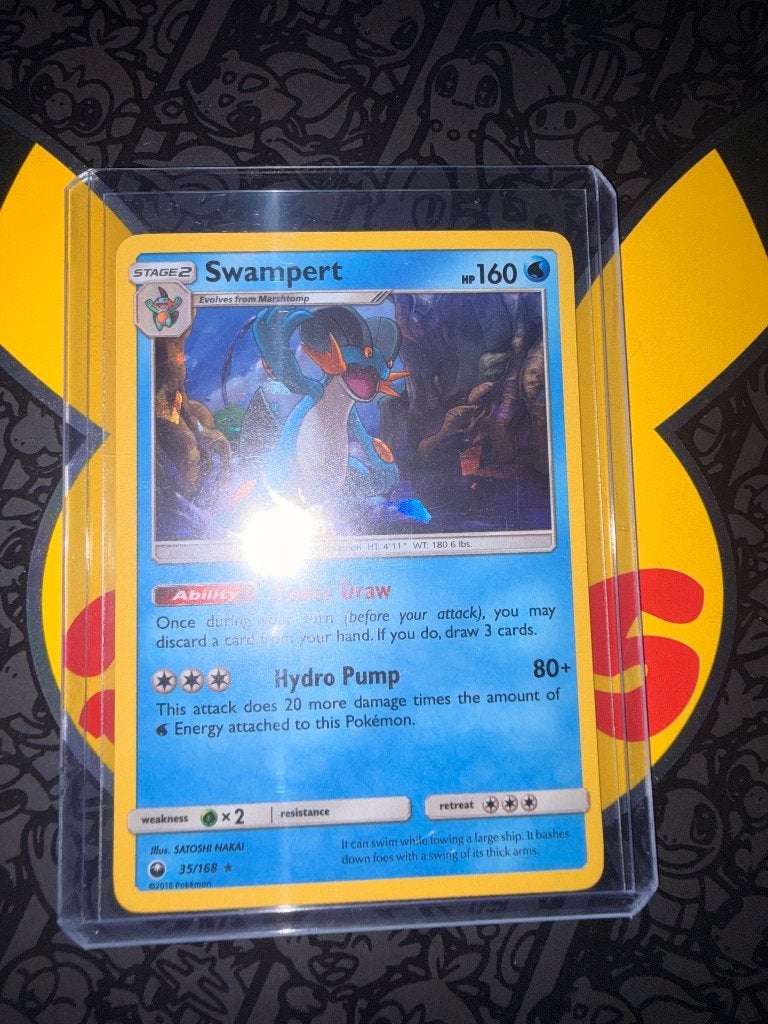 swampert 35/168 deck exclusives, Ophalen of Verzenden, Zo goed als nieuw, Losse kaart