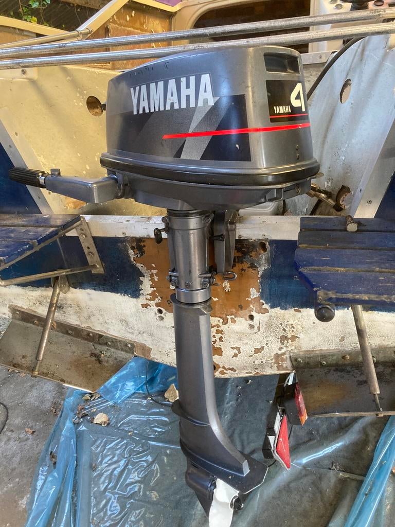 Yamaha 4pk buitenboordmotor, Ophalen, Gebruikt