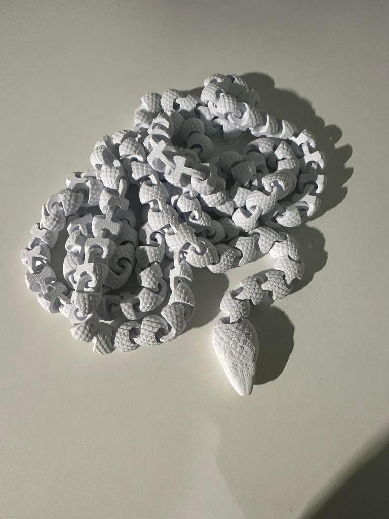 3d geprinte slang 1,60 meter(word speciaal gemaakt), Sieraden, Tassen en Uiterlijk, Broches, Ophalen of Verzenden, Zo goed als nieuw