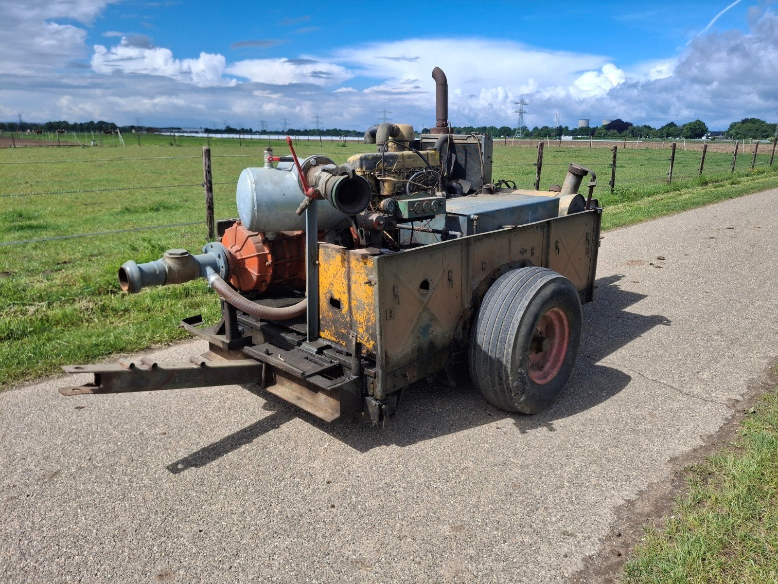 Ford beregeningsmotor. Motorpompset, Ophalen, Glastuinbouw, Beregening en Drainage