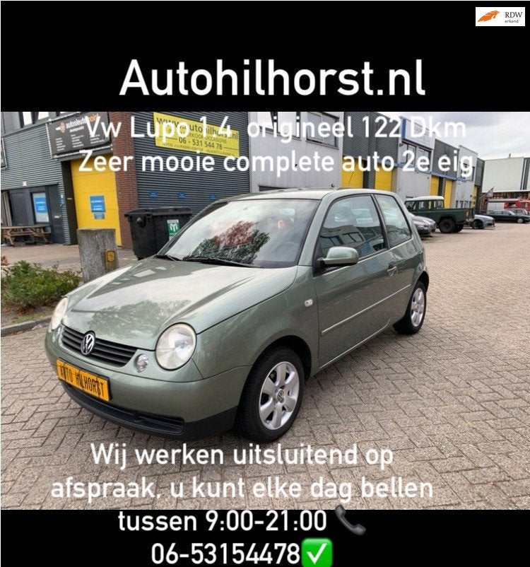 Volkswagen Lupo 1.4 Trendline Diverse rond de €1500,- ( ze, Voorwielaandrijving, 450 kg, Gebruikt, 4 cilinders