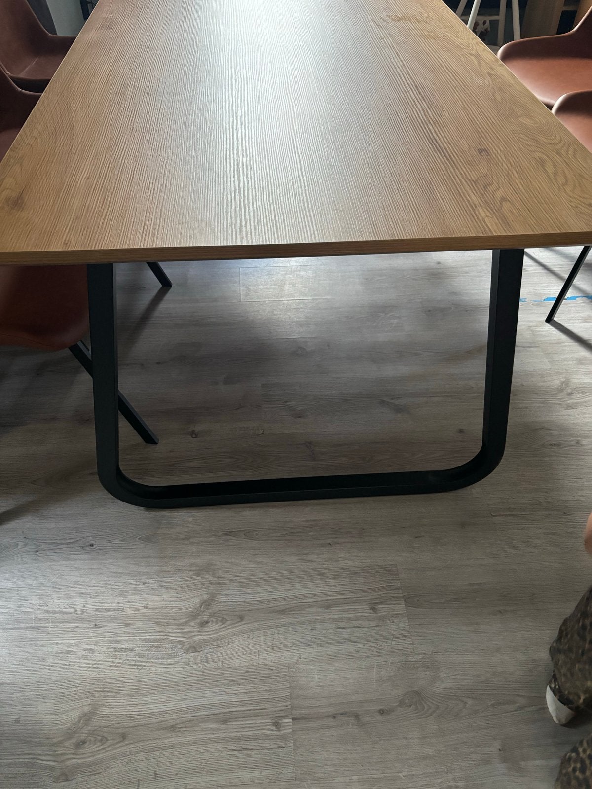 Eettafel Brigitte 200x100 cm - nieuw in doos, Ophalen, 50 tot 100 cm, Zo goed als nieuw, 150 tot 200 cm