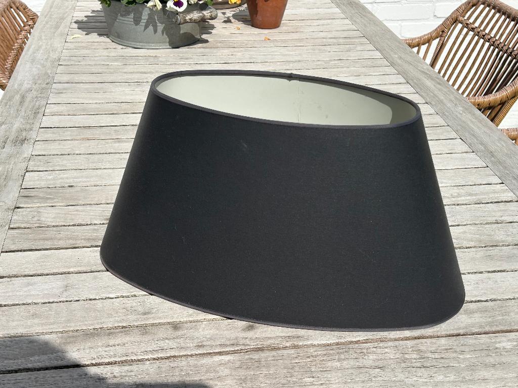 zwarte ovale lampenkap, Ophalen, Zo goed als nieuw, Ovaal, Minder dan 25 cm