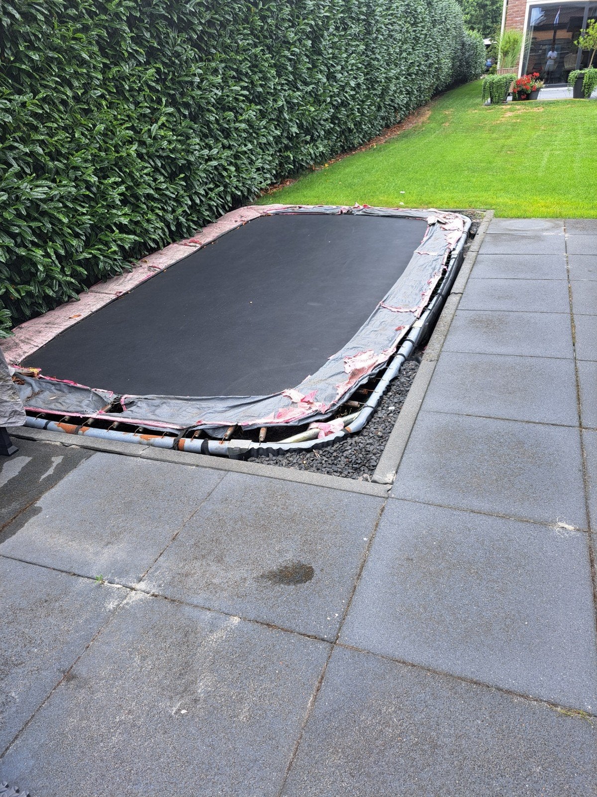  Grote trampoline rechthoekig - 244 x 427cm, Ophalen, Gebruikt