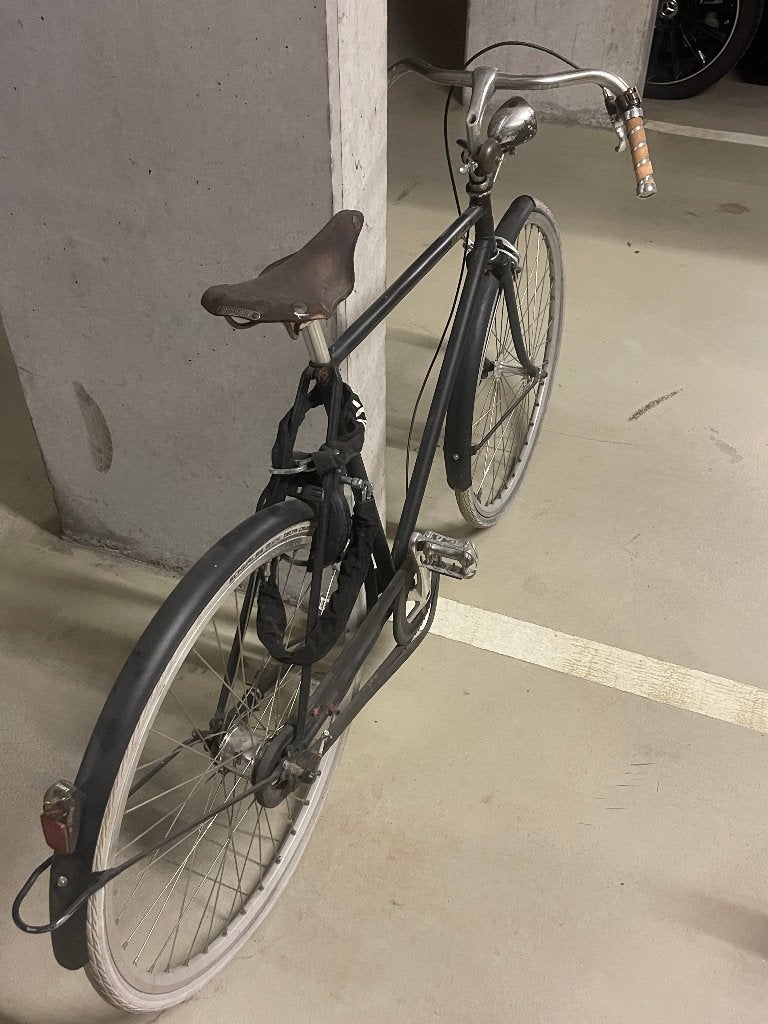 ACHIELLE retrofiets met Brooks-zadel, Minder dan 10 versnellingen, Gebruikt, Staal, Ophalen
