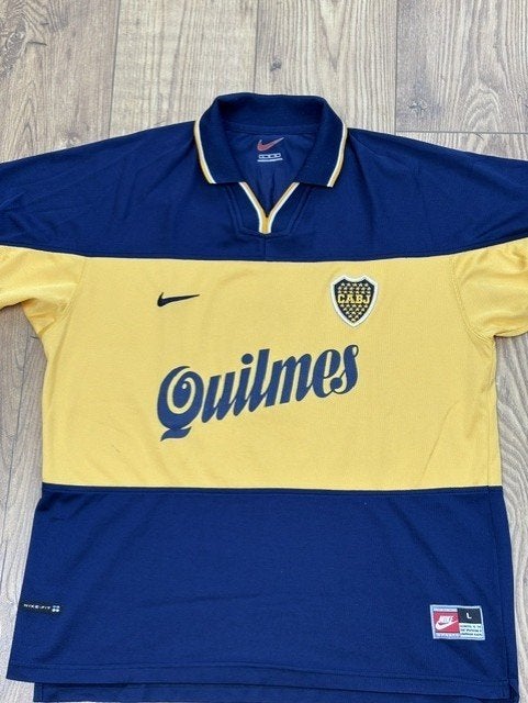 Boca Juniors 98-99 thuis shirt, Maat 52/54 (L), Nike, Zo goed als nieuw, Voetbal