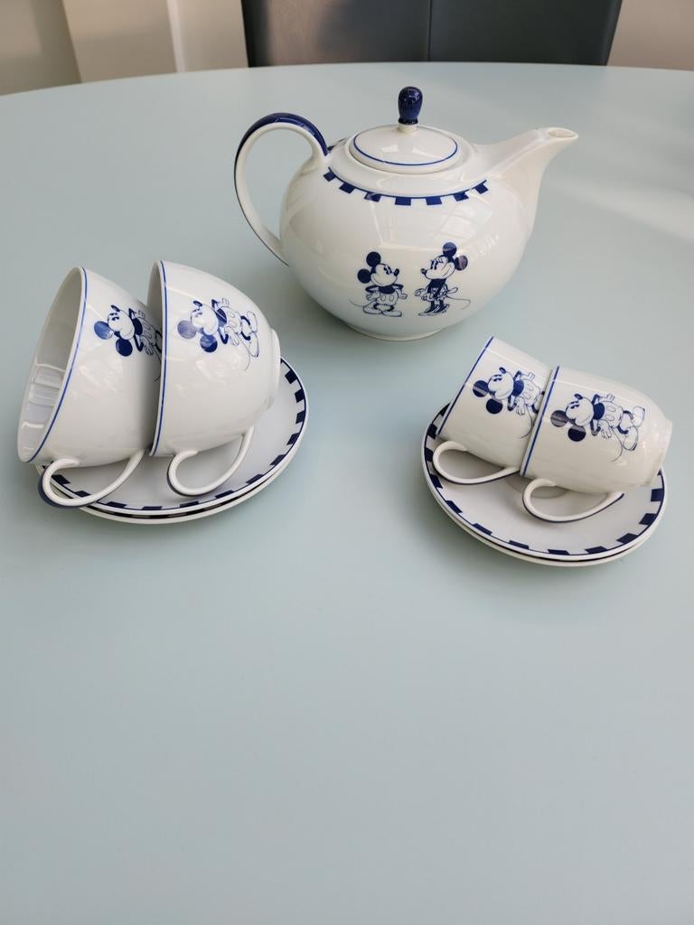 Guy Degrenne Mickey Mouse servies - theepot, 2 koffie-,, Ophalen, Overige stijlen, Overige typen
