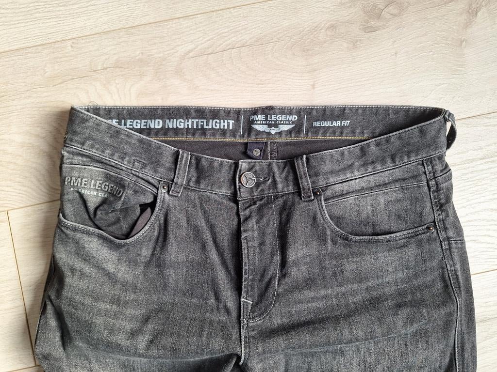 PME Legend Nightflight Jeans W34/L32 Antracietgrijs, Ophalen of Verzenden, Zo goed als nieuw, PME Legend, W33 - W34 (confectie 48/50)