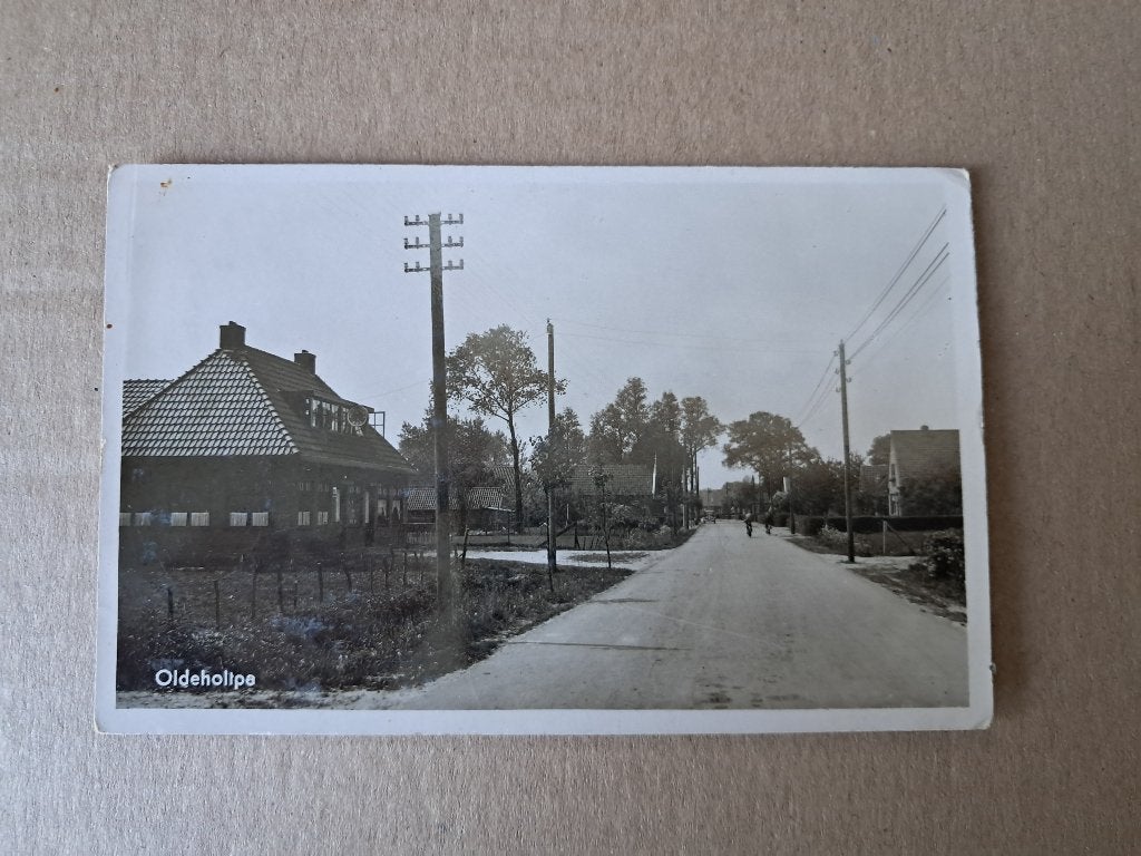 Oldeholtpade (1928?, Fotokaart, Oldeholtpa), Ophalen of Verzenden, 1920 tot 1940, Gelopen, Friesland