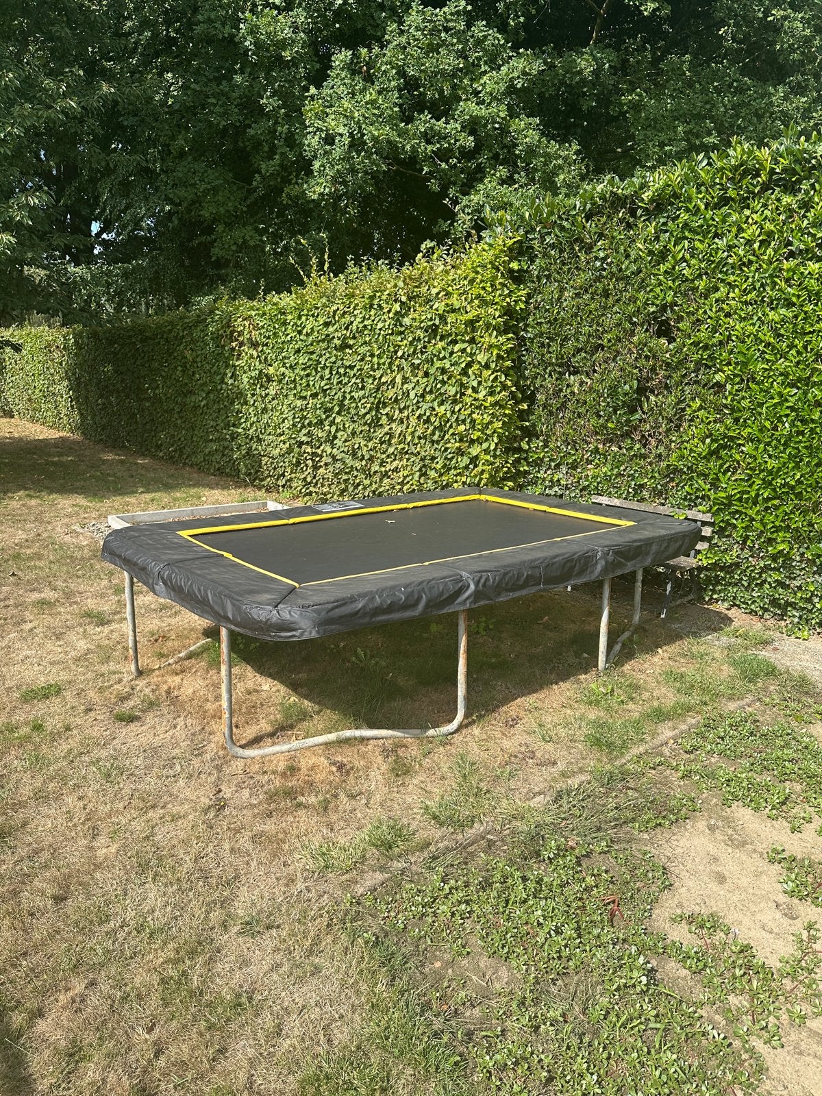 Trampoline - Rechthoekig 320 x 210cm, Ophalen, Gebruikt