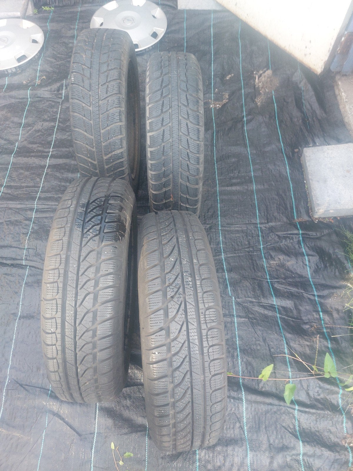 4 Seisoen banden en velgen.Merk Dunlop en Michelin 2x2, Auto-onderdelen, Banden en Velgen, 14 inch, 155 mm, Ophalen of Verzenden