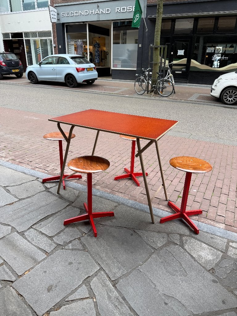 SALE: Vintage klaptafel, examentafel, eettafel, bureautafel, Huis en Inrichting, Tafels | Eettafels, Ophalen, Gebruikt, 50 tot 100 cm