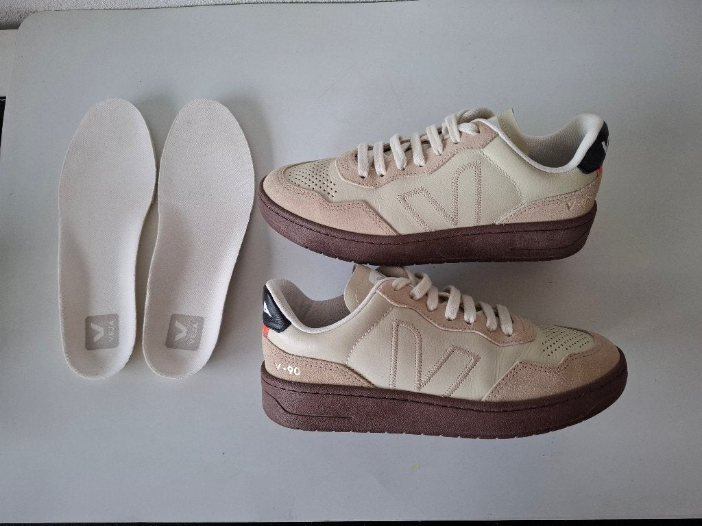 *  Veja V 90 / MAAT 37 / Uk 4 / Pierre almond black sneakers, Overige kleuren, Verzenden, Veja, Sneakers of Gympen