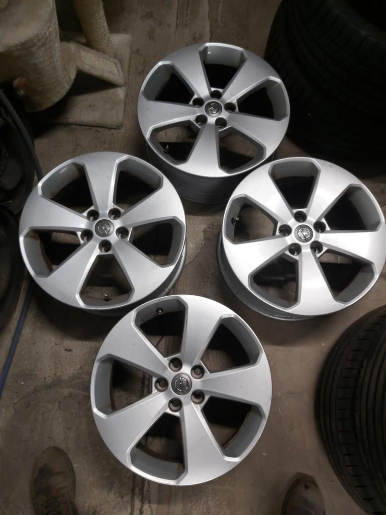 Opel Mokka Astra J K originele 17" LM ALU velgen 5x105 ZGAN, Ophalen, 17 inch, Personenwagen, Velg(en)