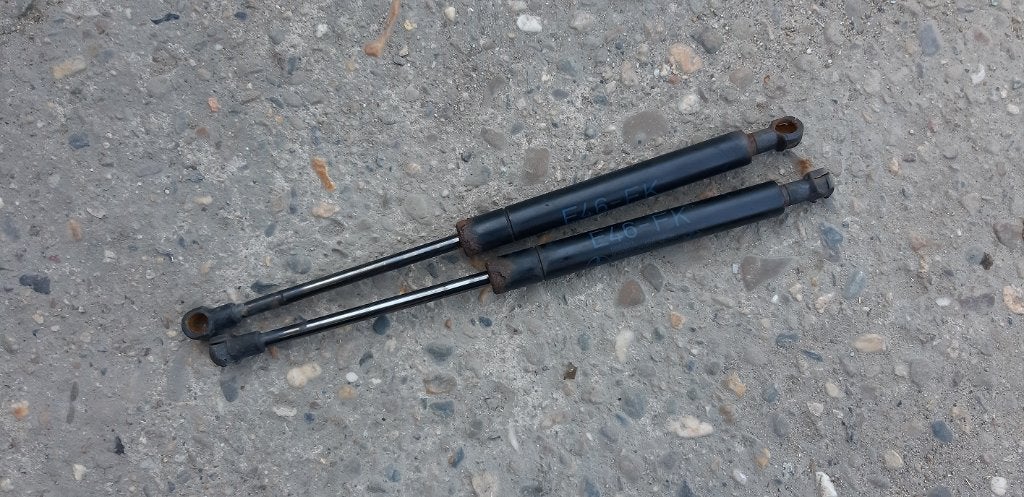 Setje gasveren vd motorkap BMW  E46 Compact, Ophalen of Verzenden