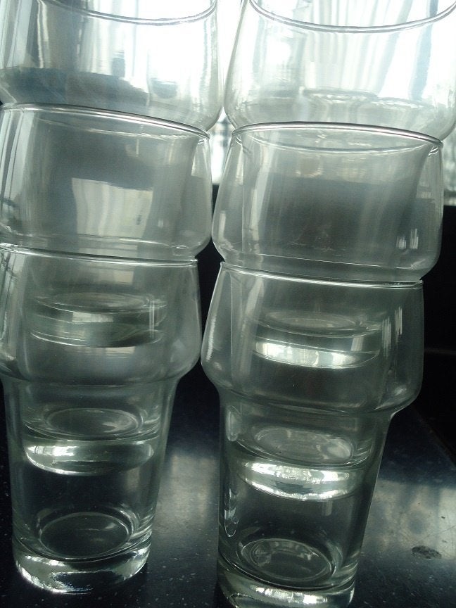 6 stapelglazen , nieuw, Verzamelen, Ophalen of Verzenden, Nieuw, Glas of Glazen, Overige merken