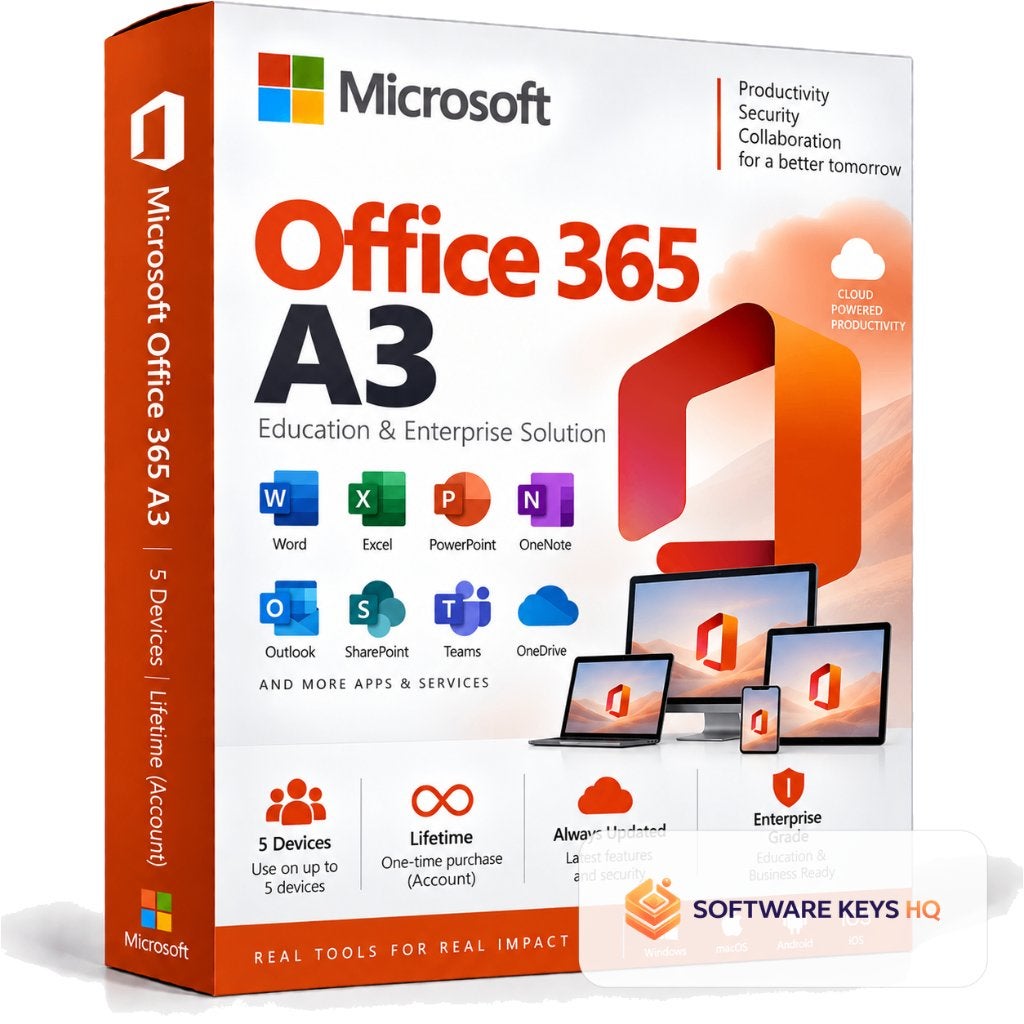 Office 365 A3 Account - 5 Apparaten - Word Excel PowerPoint, Ophalen of Verzenden, Excel