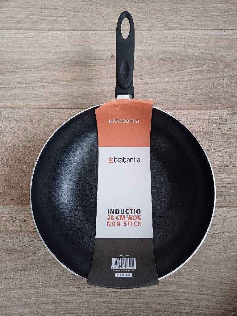 Brabantia wok non-stick 28cm; NIEUW!, Ophalen of Verzenden, Nieuw, Aluminium, Wok
