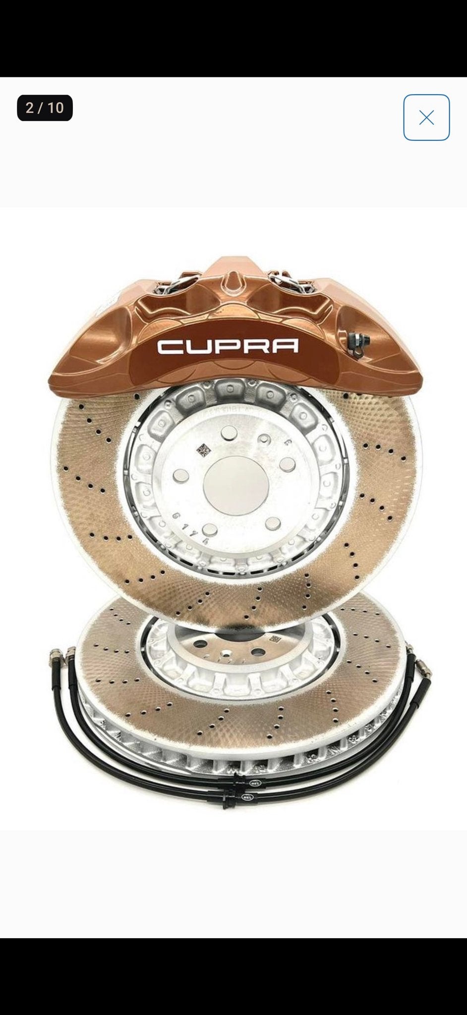 Cupra remklauw en remschijven - bijna nieuw, Auto-onderdelen, Ophalen of Verzenden, Gebruikt, Audi